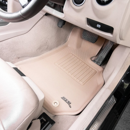 3D Kagu Floor Mat Compatible with  E CLASS V213/W213  SWB 2023+ | Set of 3 Pcs | Custom Fit | BEIGE
